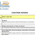 Authors of winning research papers influence future of global energy